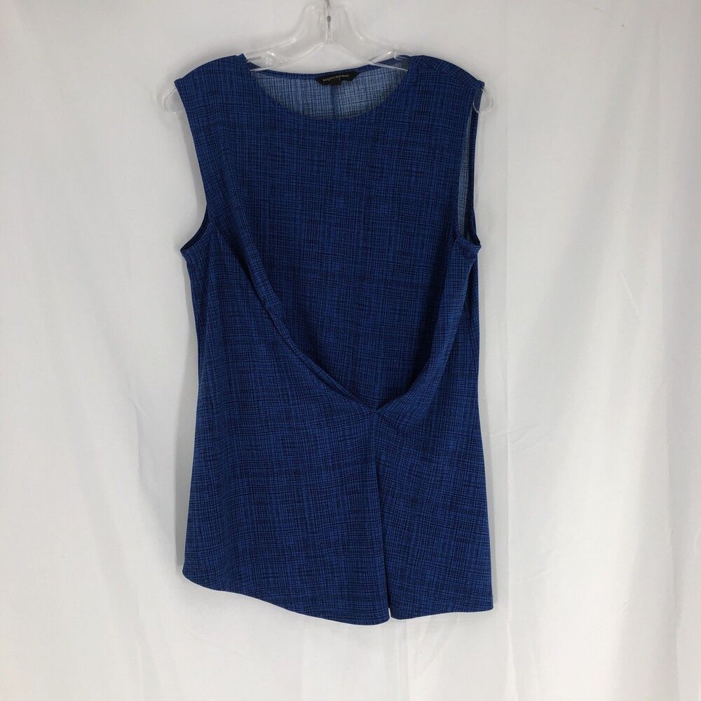 Banana Republic Tank Top Tunic Pleat Blue Sz. Medium